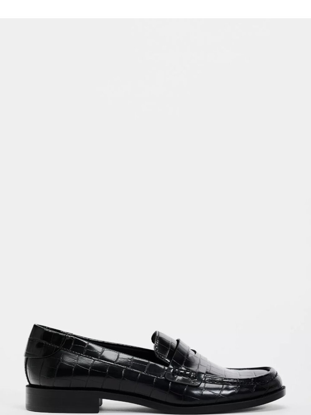 Zara Animal Print Loafers Size 9 NWT Black